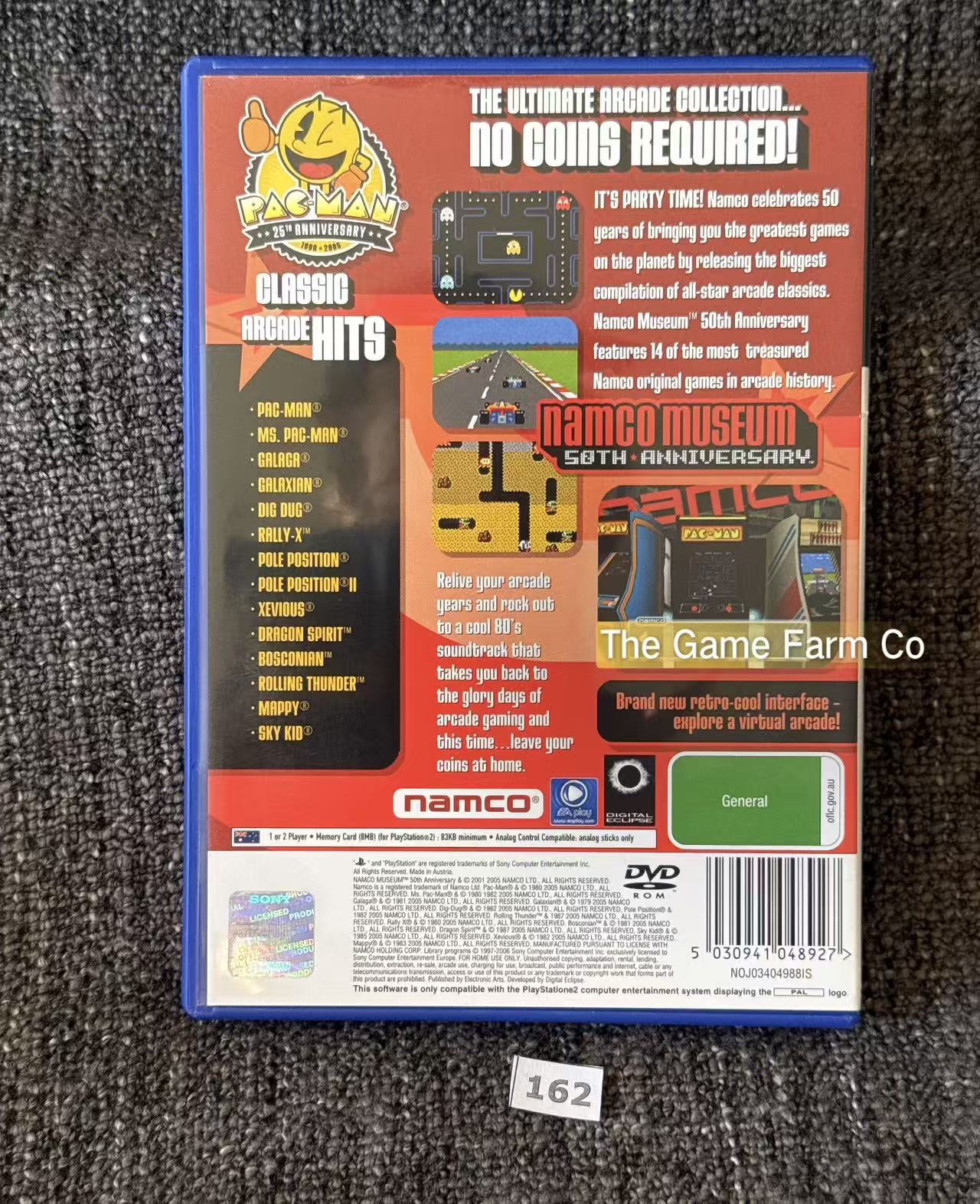 Namco Museum 50th Anniversary PlayStation 2 Physical Game CIB PAL Tested Used