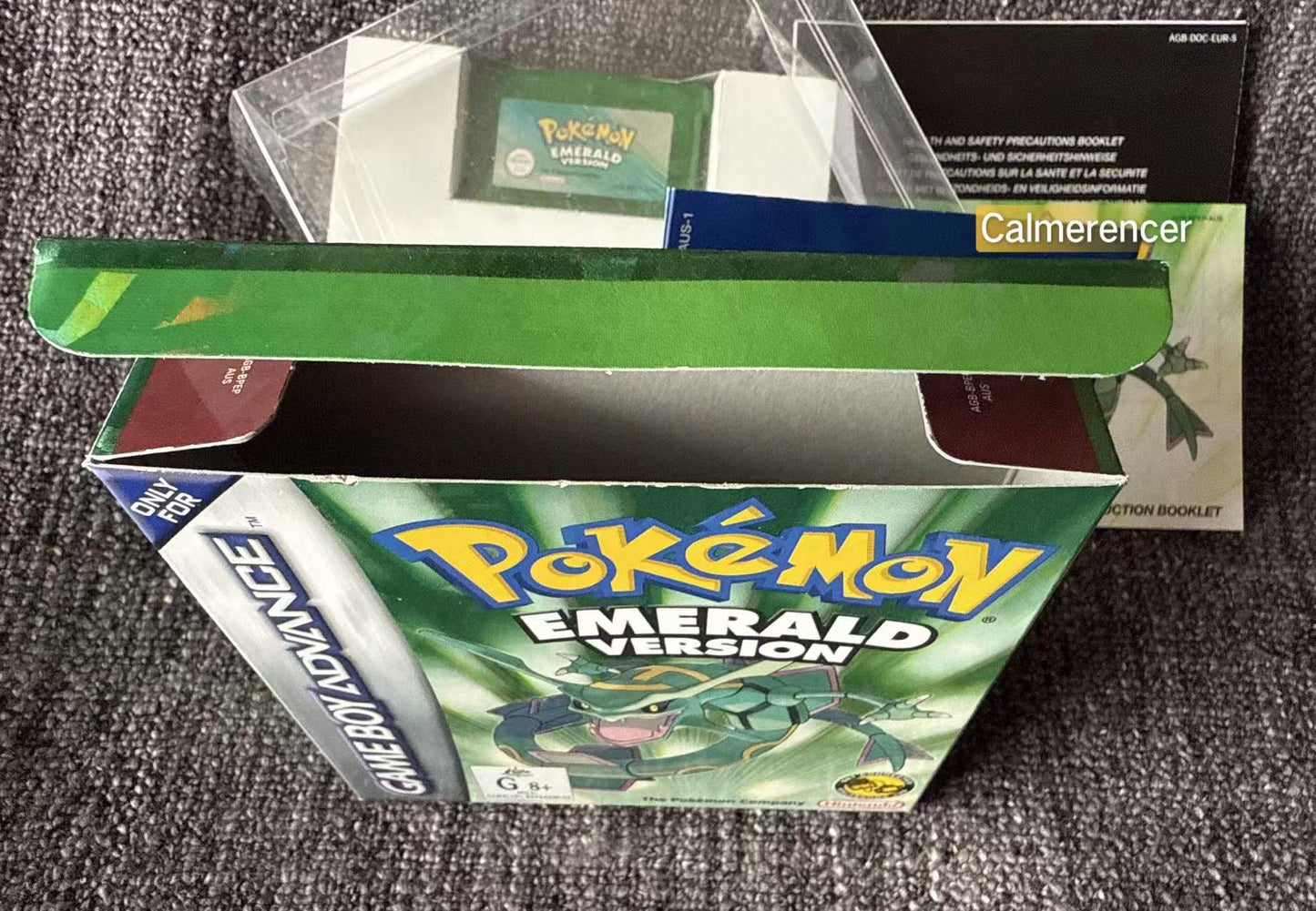Pokemon Emerald Version Boxed Game In Excellent condition -Nintendo Gameboy Advance GBA - Pal Version