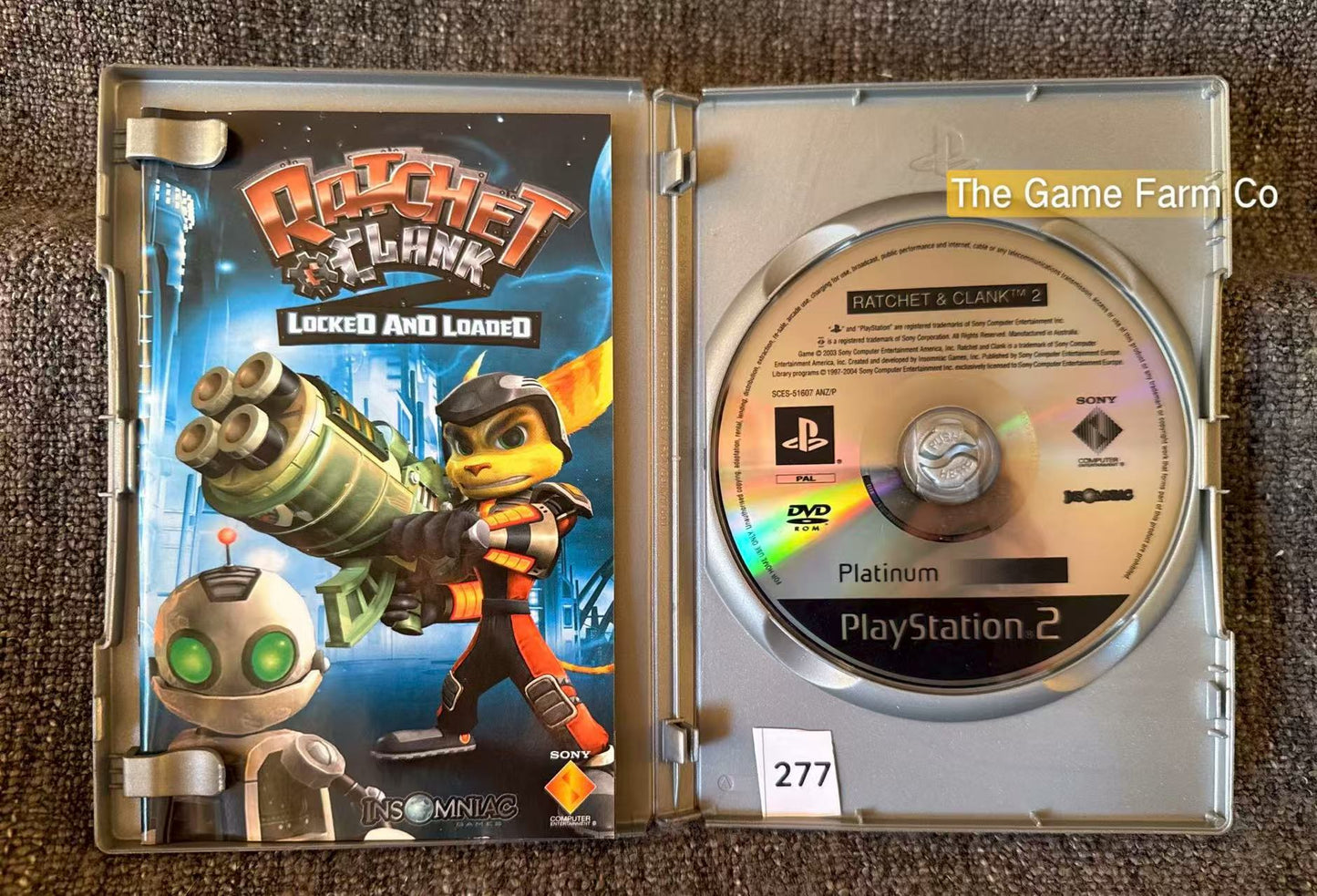Ratchet & Clank Locked and Loaded Game- Sony PlayStation 2 (PS2)