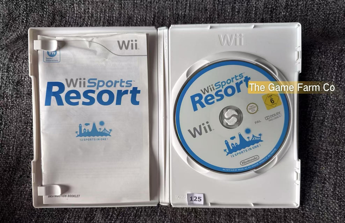 Wii Sports Resort  Boxed with Motion Plus Adapter + sleeve - Nintendo Wii game