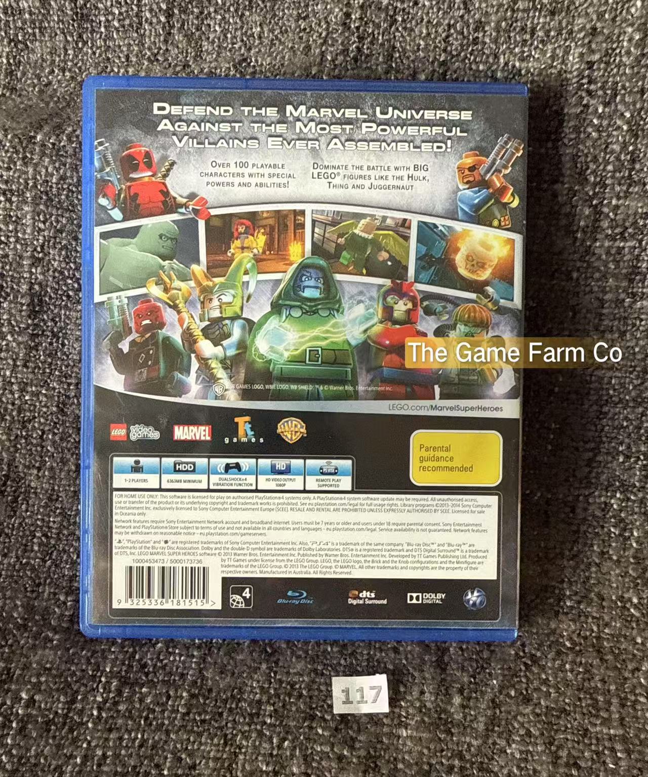Lego Marvel Super Heroes Sony Playstation 4 (PS4) Game