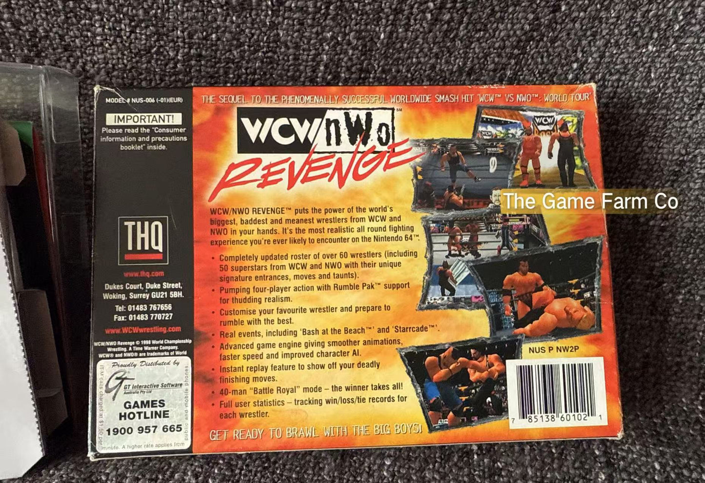 WCW NWO Revenge Game Boxed - Nintendo 64 / N64 - Pal Version