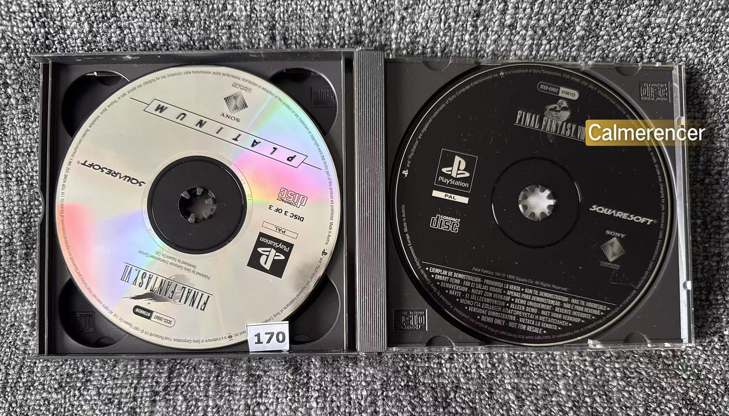 Final Fantasy VII  With FF VIII demo - Sony Playstation One (PS1) Game