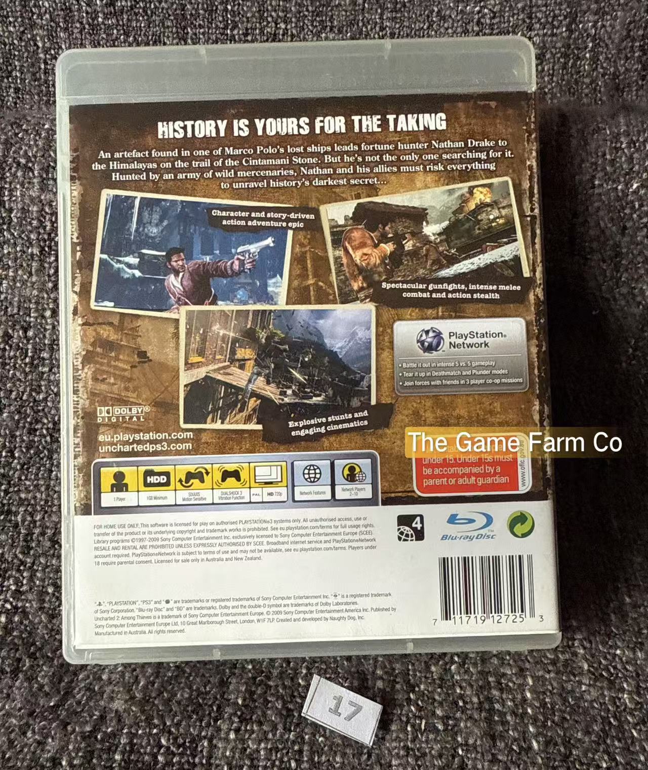Uncharted 2 Among Thieves  Game - PS3 - Sony Playstation 3
