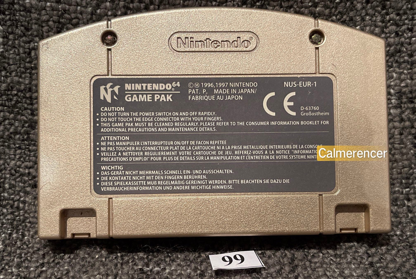 The Legend Of Zelda Ocarina of Time - Nintendo 64 / N64 - Pal Version
