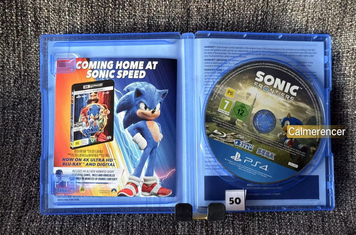 Sonic Frontiers Sony Playstation 4 (PS4) Game