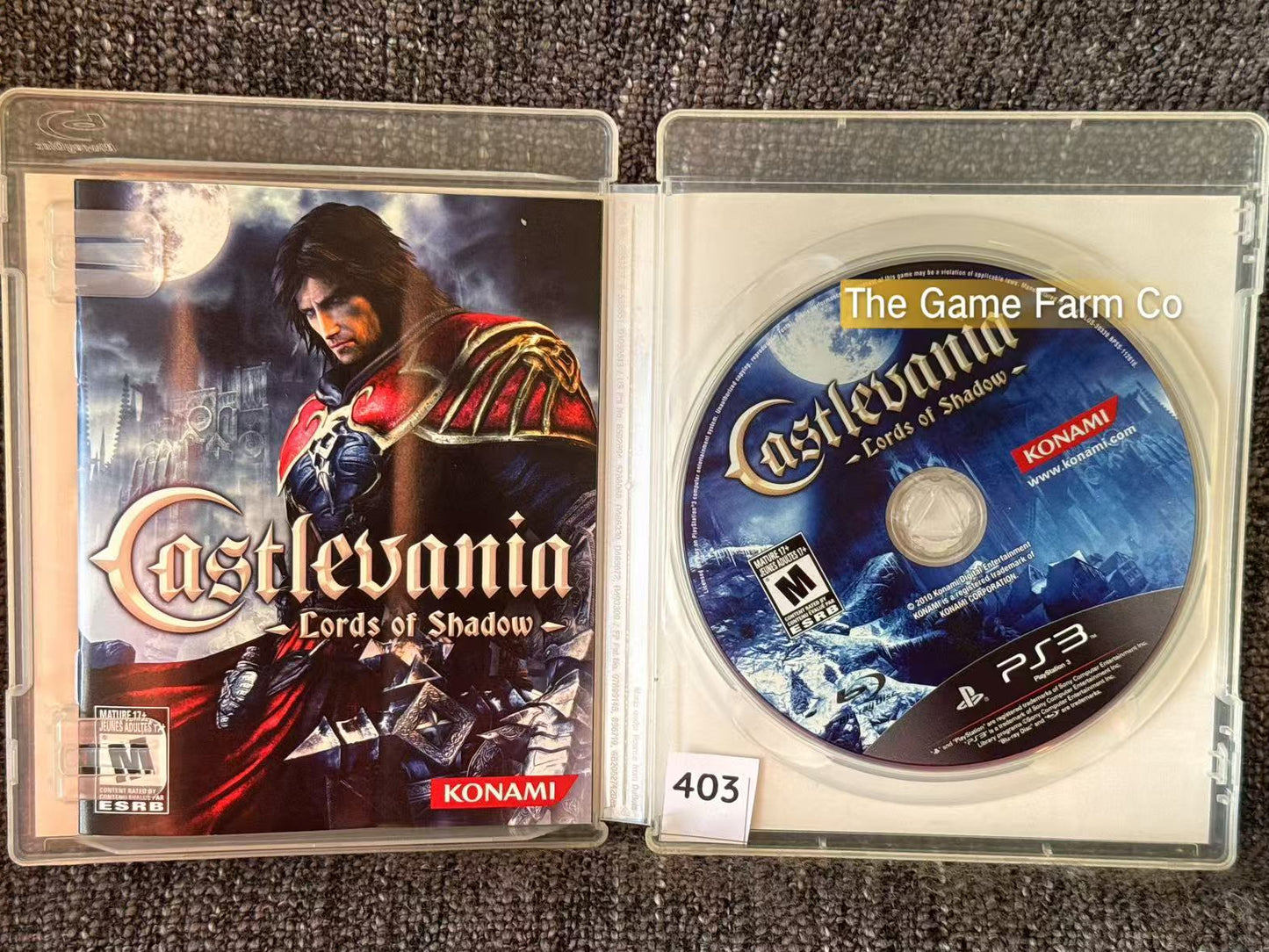 Castlevania Lords of Shadow PS3 Physical Game CIB PAL Tested Used