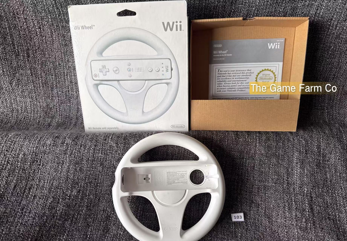 Genuine Nintendo Wii Wheel Boxed