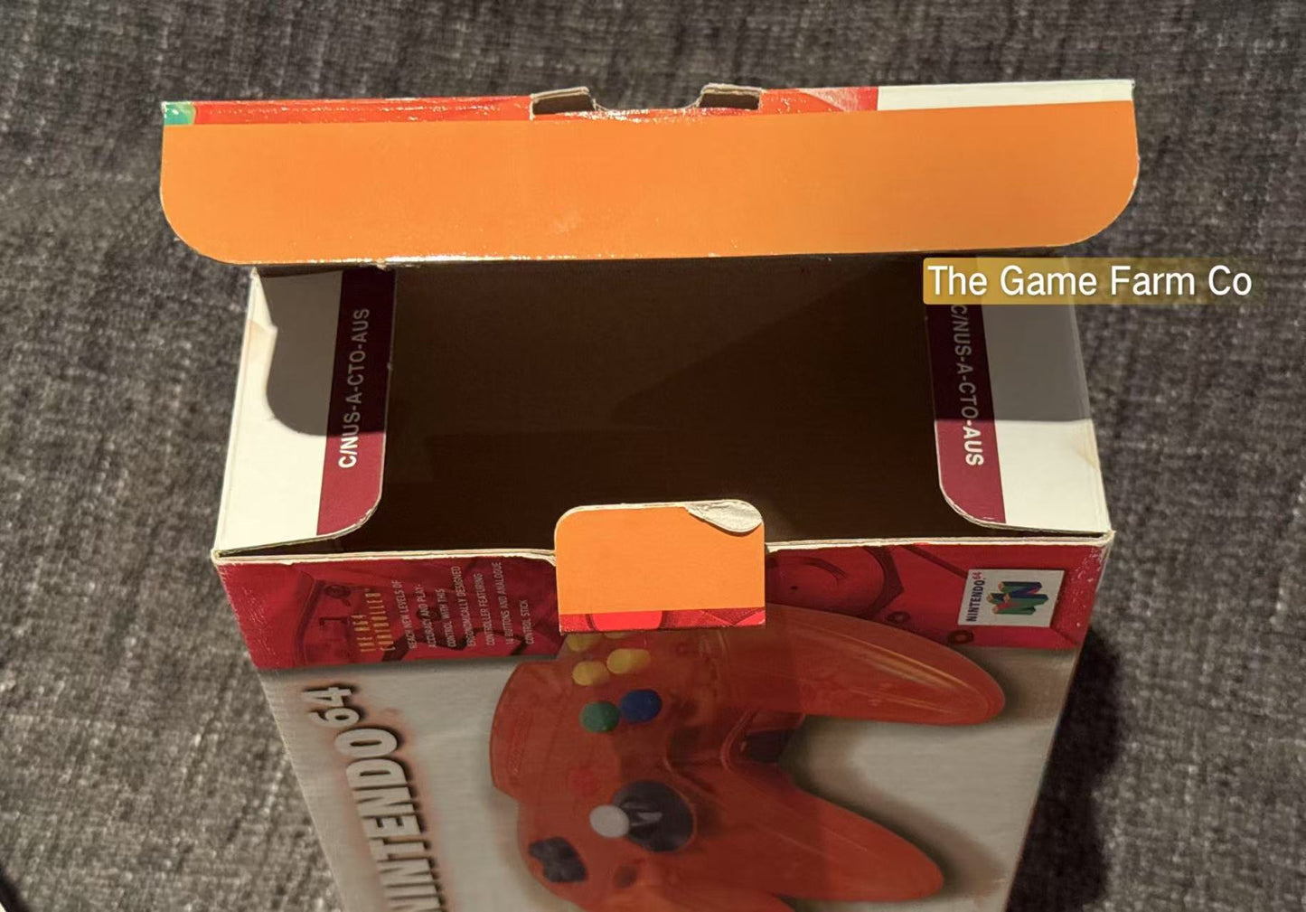 All Genuine boxed Fire Orange N64 controller in excellent condition (Nintendo)