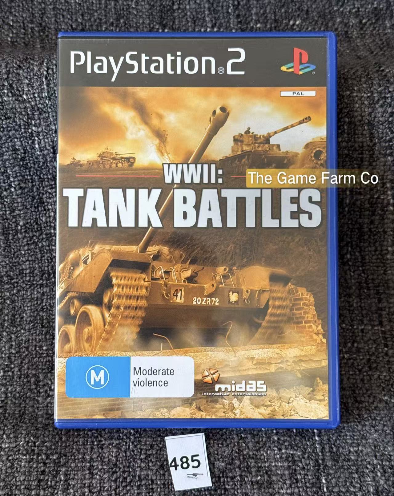WWII: Tank Battles PS2 Physical Game CIB PAL Tested Used