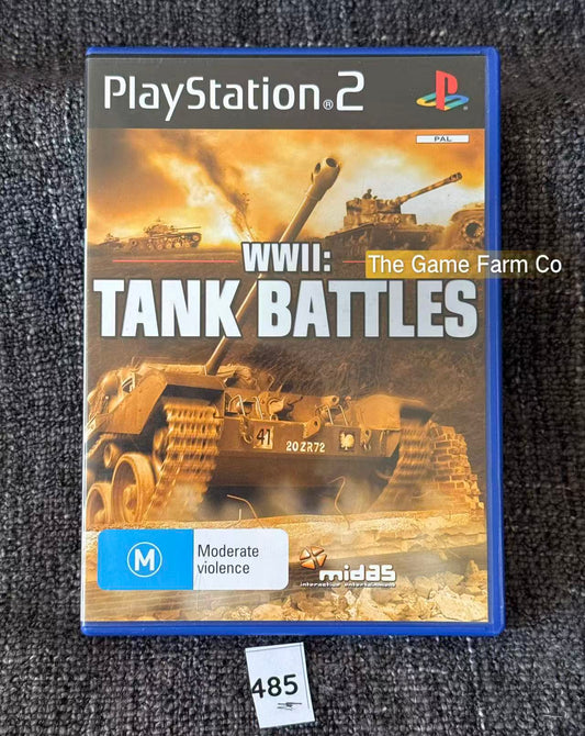 WWII: Tank Battles PS2 Physical Game CIB PAL Tested Used
