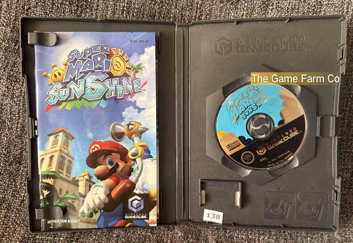 Super Mario Sunshine Game - Nintendo Gamecube - Pal Version