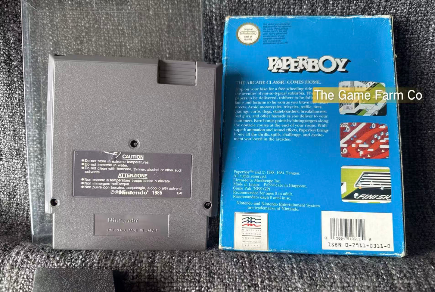 Paper Boy Game Boxed - Nes - Nintendo / Entertainment System - Pal Version
