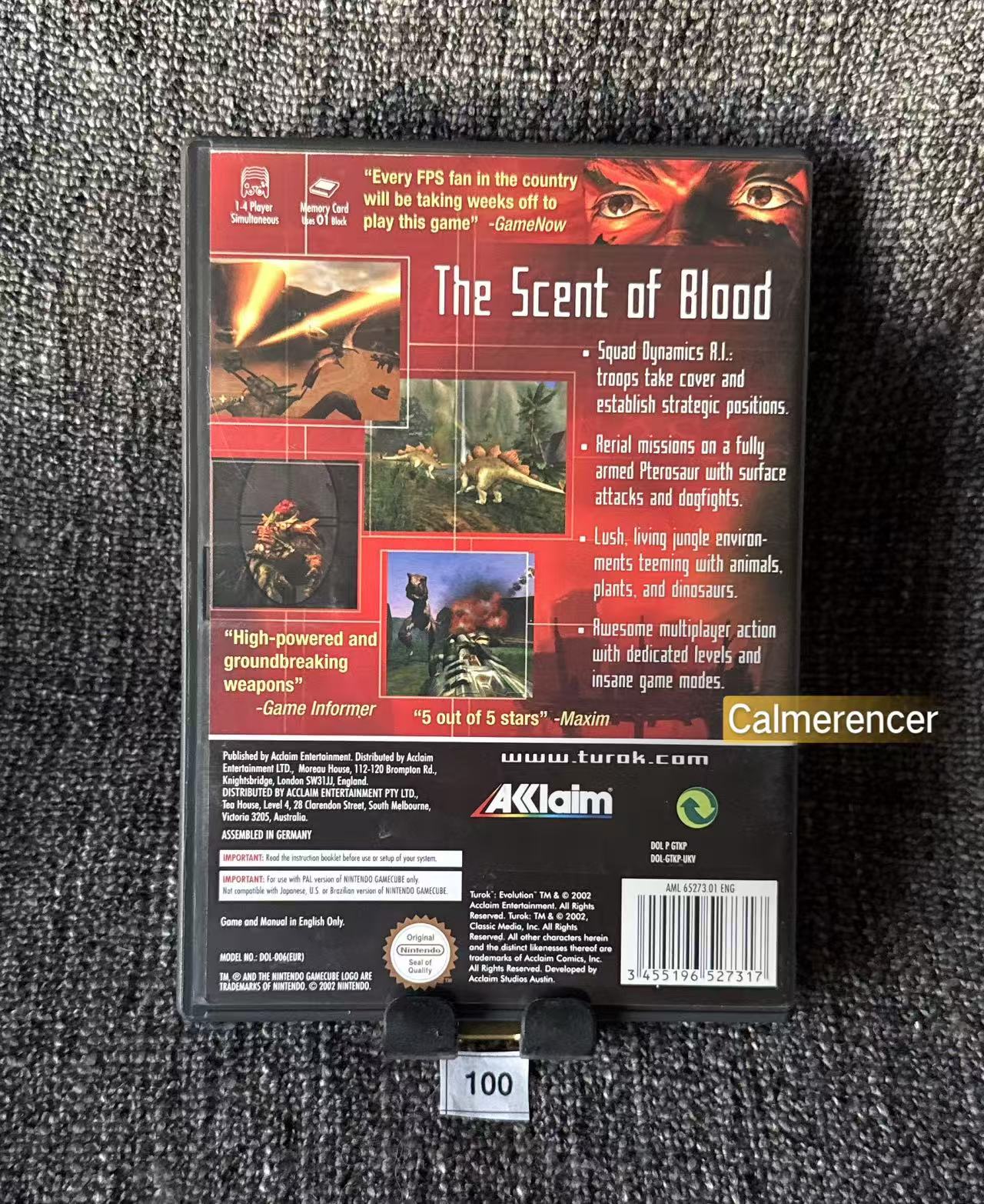 Turok Evolution Game - Nintendo Gamecube - Pal Version