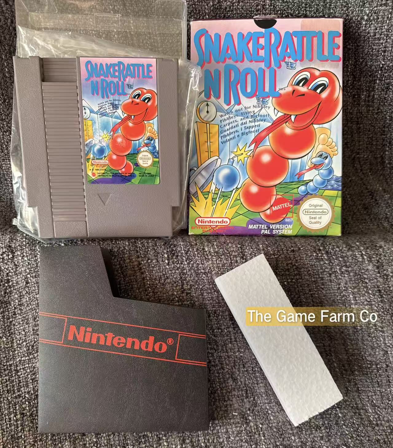 Snake Rattle 'N' Roll Boxed Game - Nes - Nintendo / Entertainment System - Pal Version