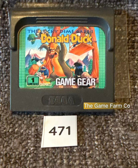 The Lucky Dime Caper Starring Donald Duck (Sega Game Gear) Authentic PAL Loose Game Cartridge Only