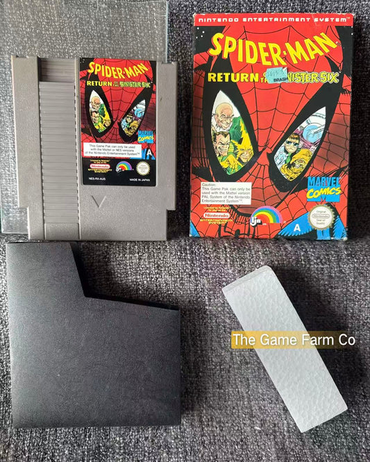 Spider-Man Return Of The Mystery Six Boxed Game - Nes - Nintendo / Entertainment System - Pal Version