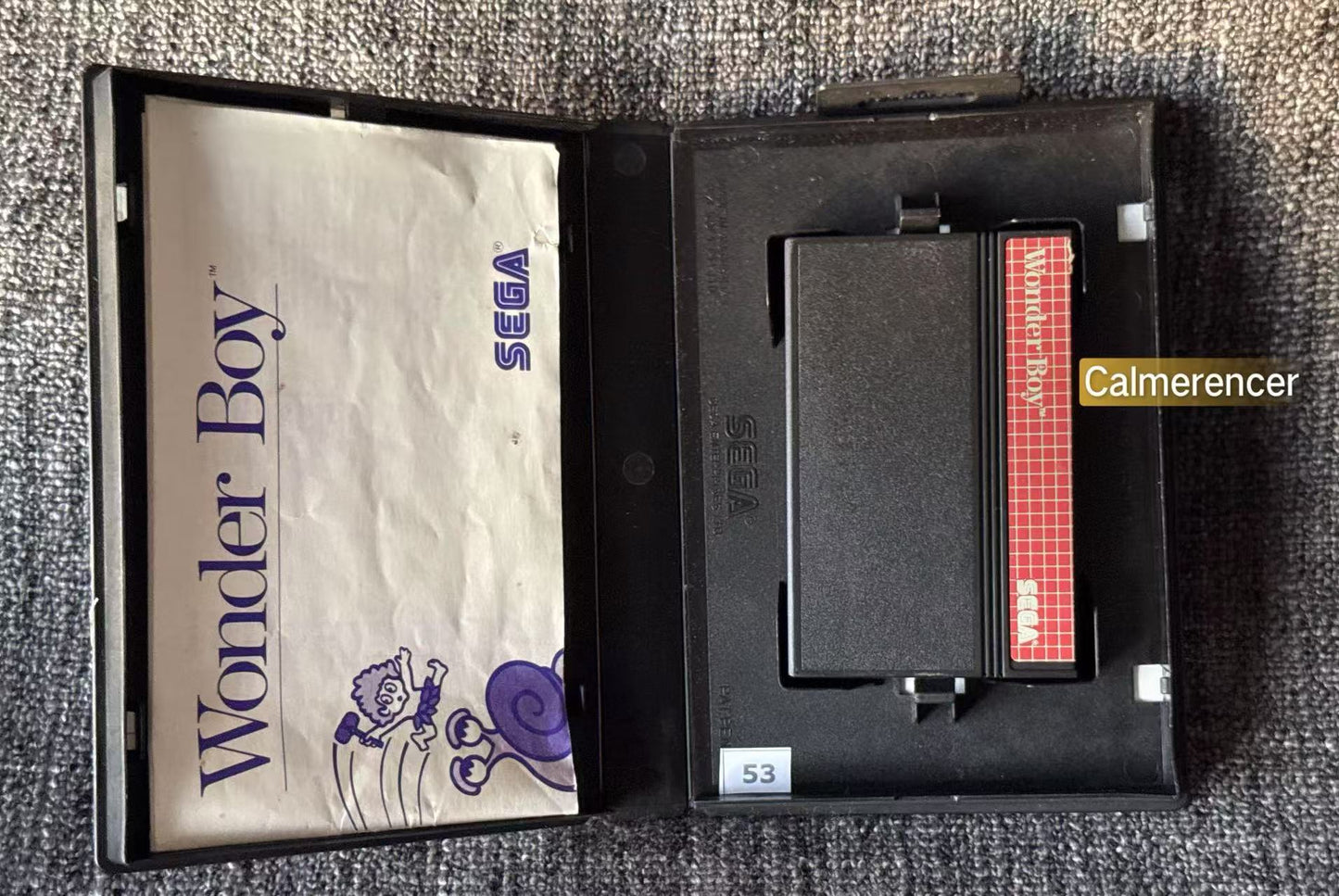 Wonder Boy Game - Sega Master System