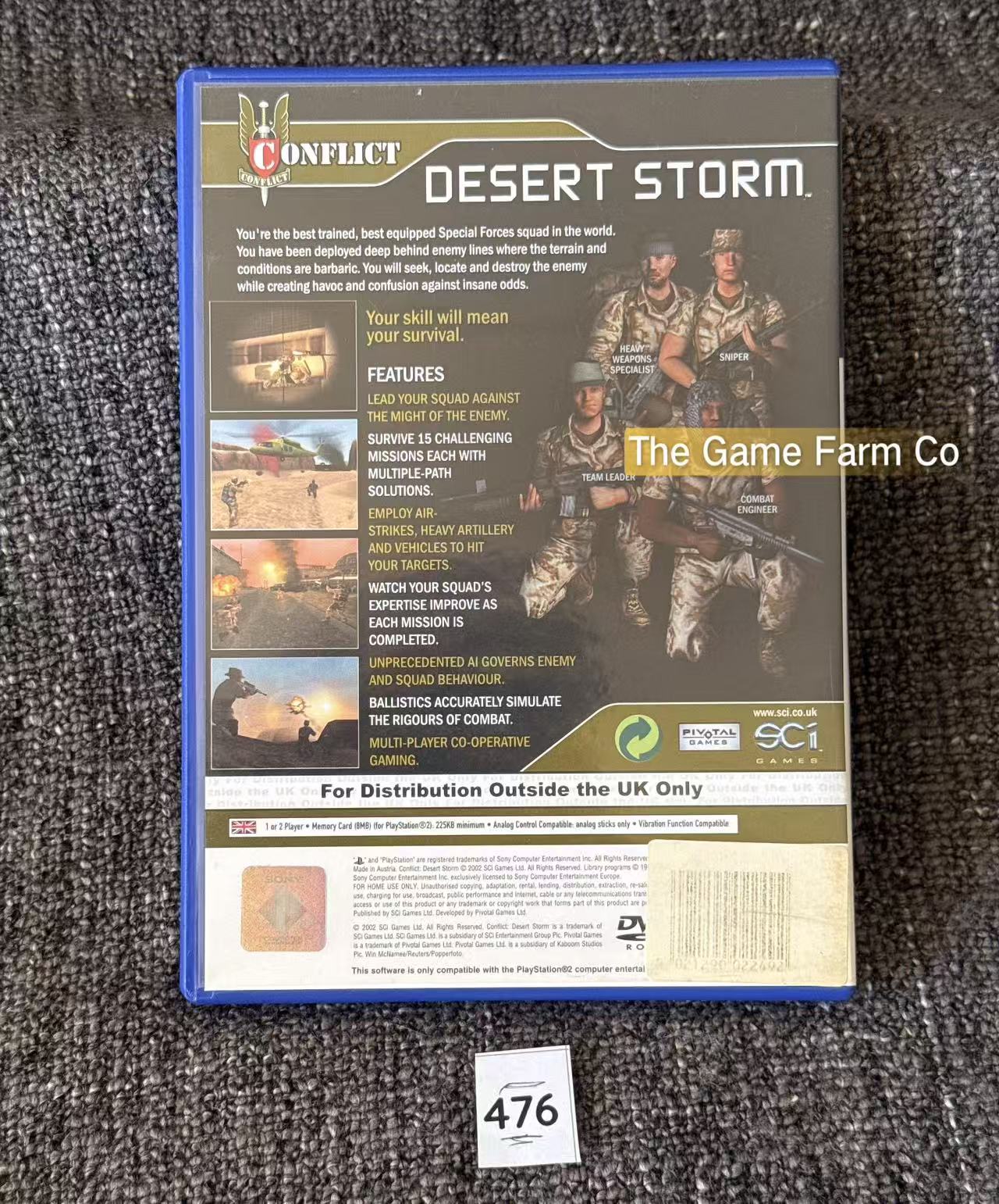 Conflict Desert Storm PS2 Physical Game CIB PAL Tested Used Excellent Condition