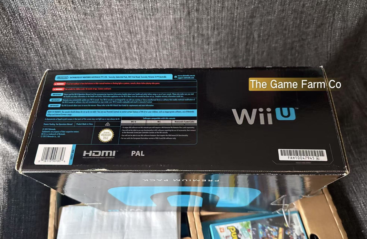 Nintendo Wii U Console Black Premium Pack 32GB Boxed Nintendo Land Bundle In Box