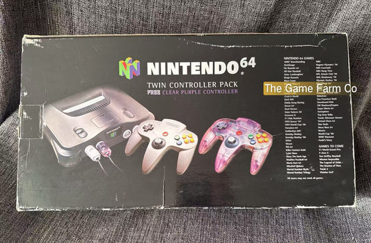 Nintendo 64  Twin Controller Pack (N64) Empty Console Box  -  Pal Version