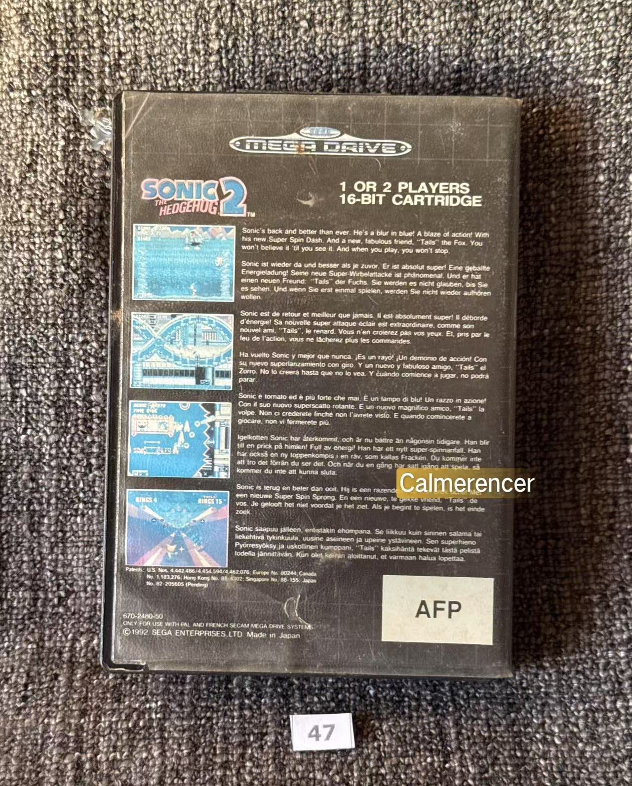 Sonic The Hedgehog 2 -  No Manual - Game - Sega Mega Drive