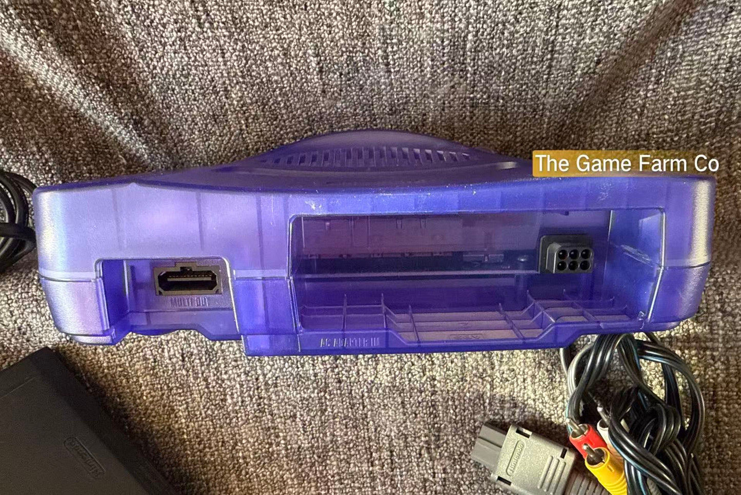 Grape Purple Funtastic Nintendo 64 Console Bundle N64 Tested Excellent Condition