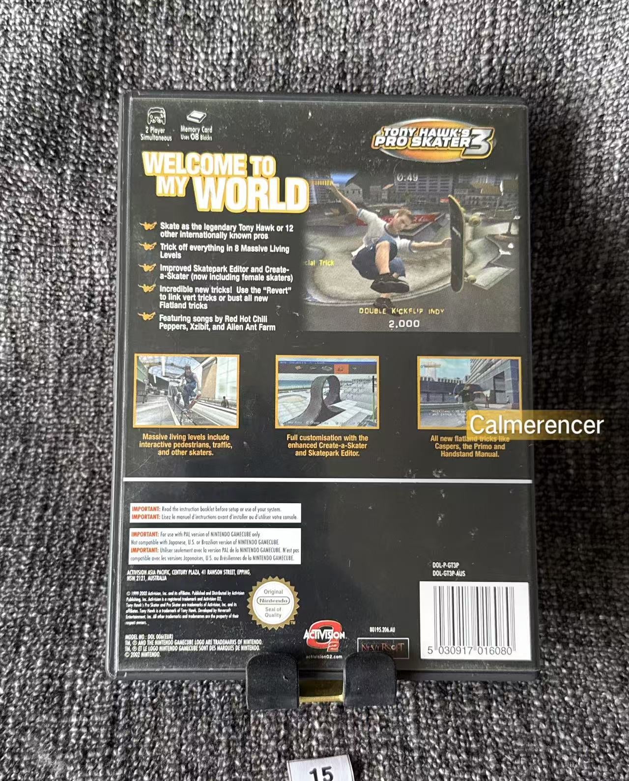 Tony Hawk Pro Skater 3 Game - Nintendo Gamecube - Pal Version