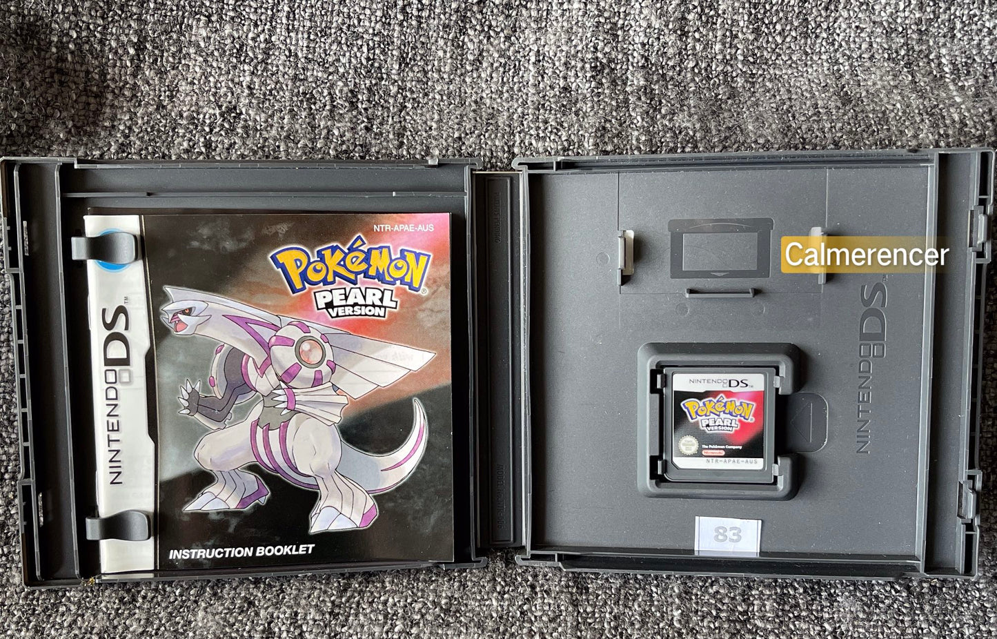 Pokemon Pearl Version Game Nintendo DS - Pal