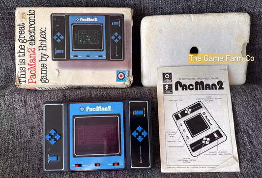 Vintage  Pacman 2 handheld Console Boxed By Entex