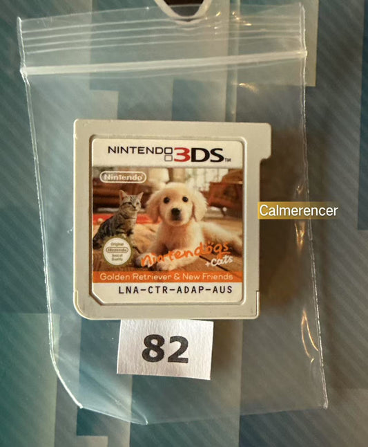 Nintendogs + Cats Golden Retriever & New Friends Nintendo Game - No case Nintendo 3DS