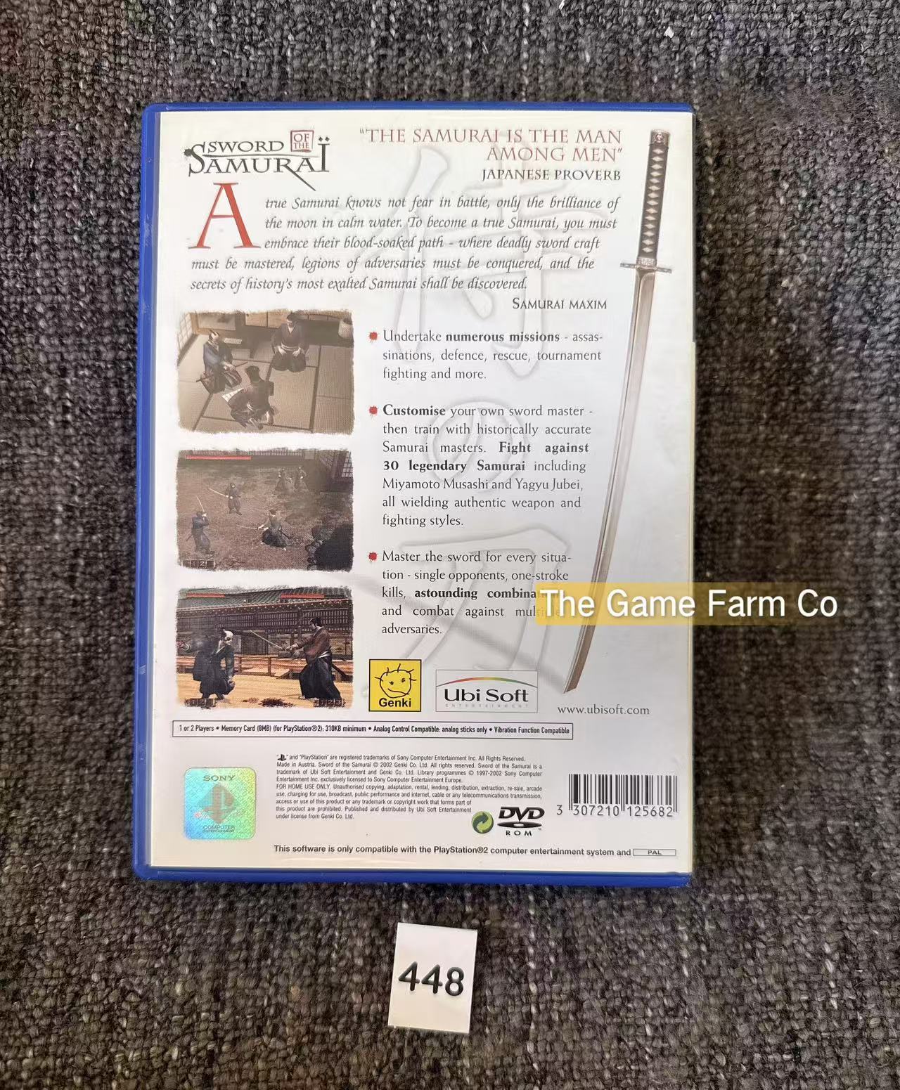 Sword of the Samurai PS2 Physical Game PAL Tested Used Missing Manual