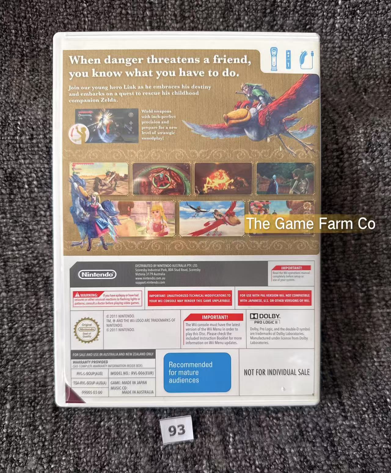 The Legend of Zelda Skyward Sword Limited Edition Nintendo -  Nintendo Wii game