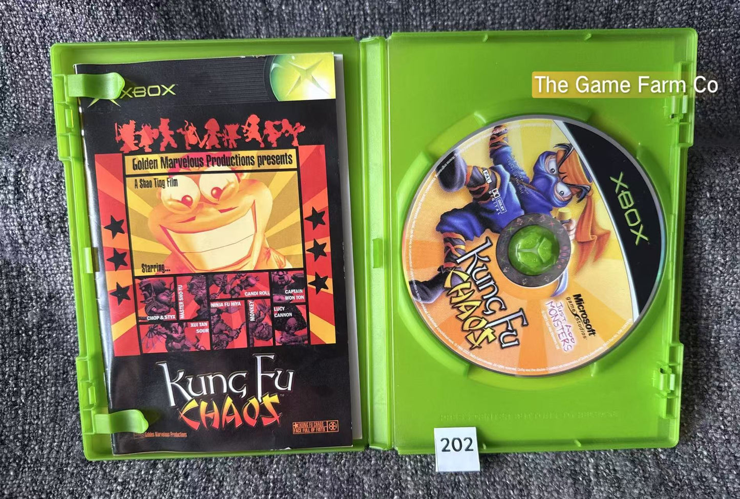Kung Fu Chaos Game Microsoft Xbox Original