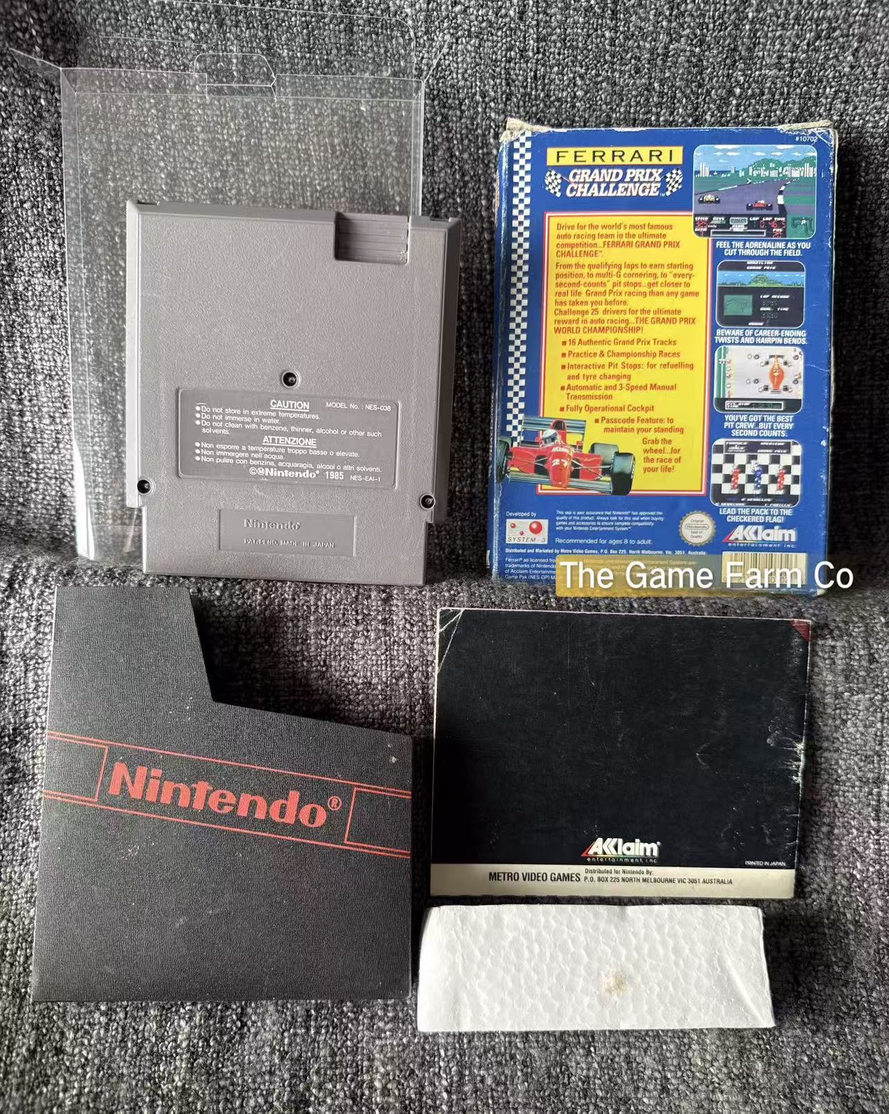 Ferrari Grand Prix Challenge Boxed Game - Nes - Nintendo / Entertainment System - Pal Version