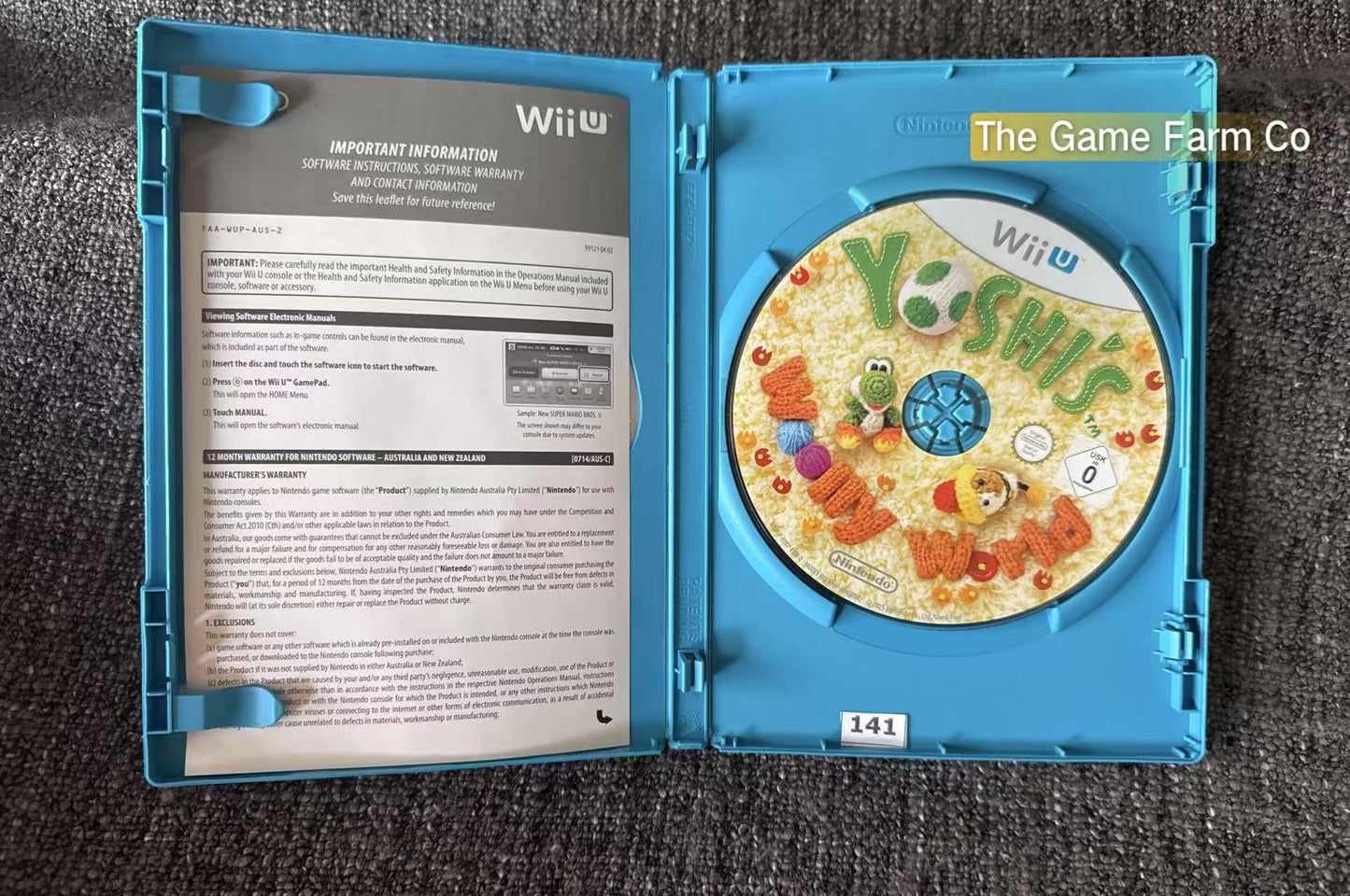 Yoshi’s Woolly World Green Yoshi Amiibo Yarn Bundle - Nintendo Wii U Game