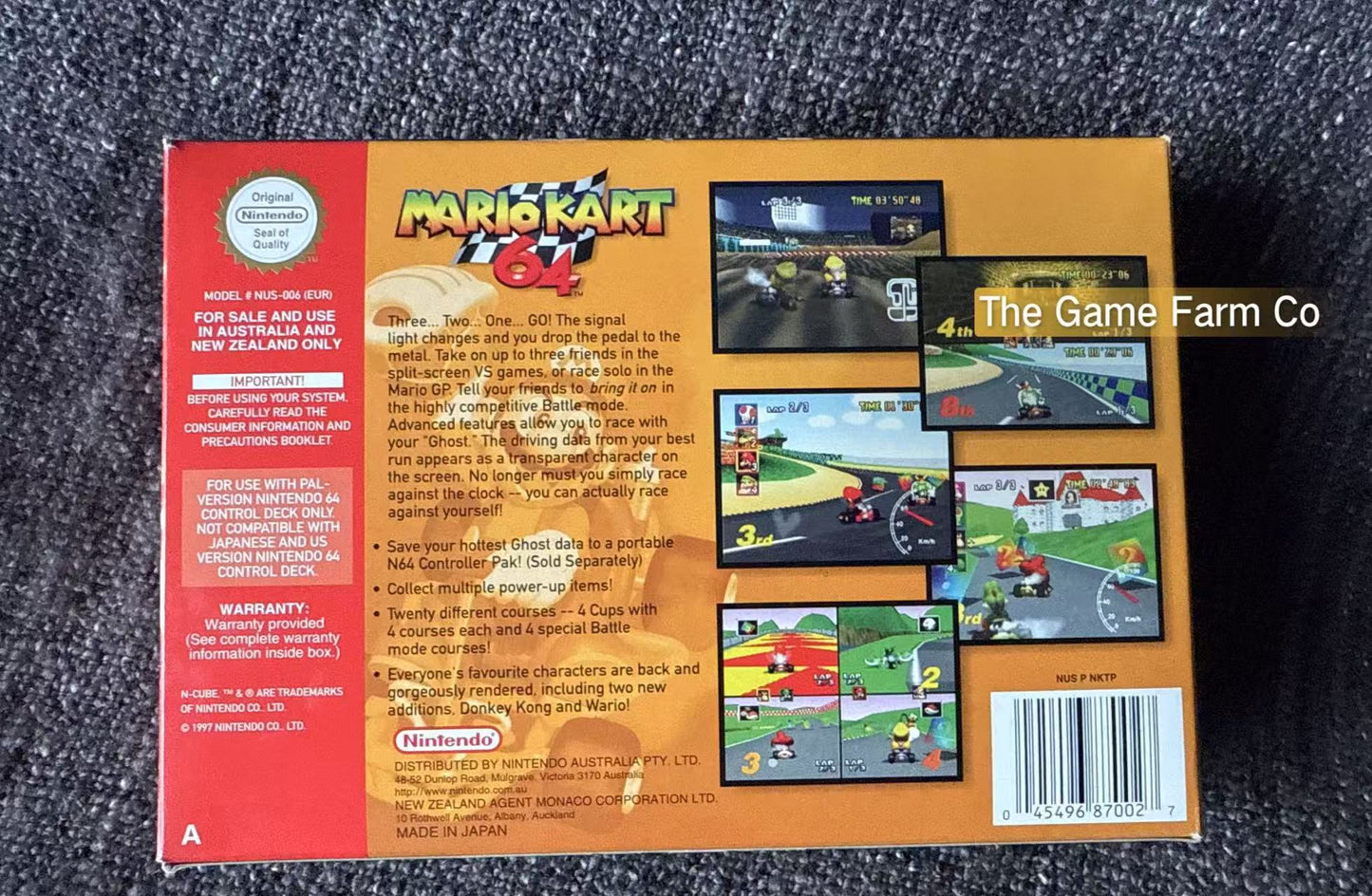 Mario Kart Game Boxed - Nintendo 64 / N64 - Pal Version