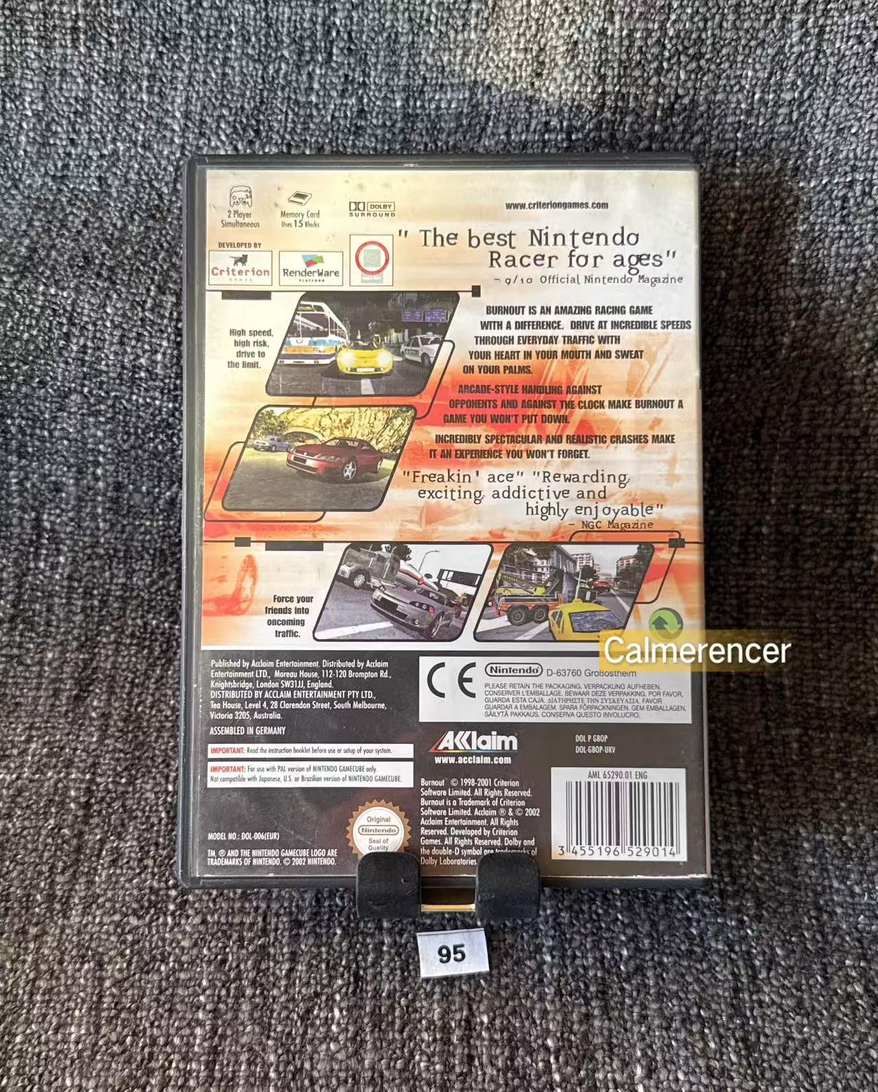 Burnout Game - Nintendo Gamecube - Pal Version