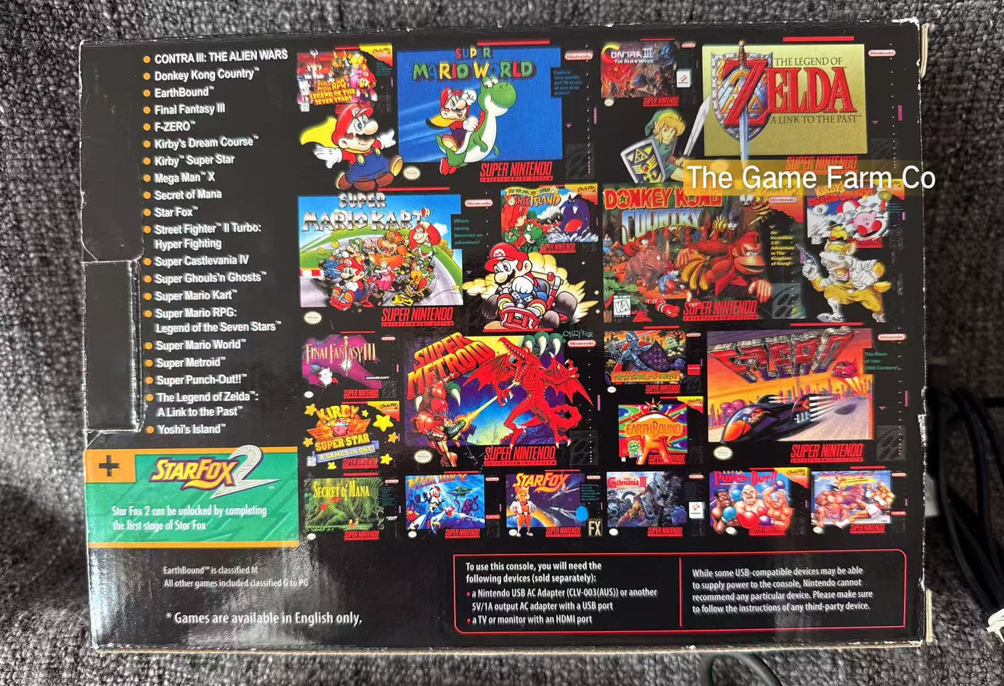 Super Nintendo Classic Mini Boxed Genuine (Snes) Pal Version