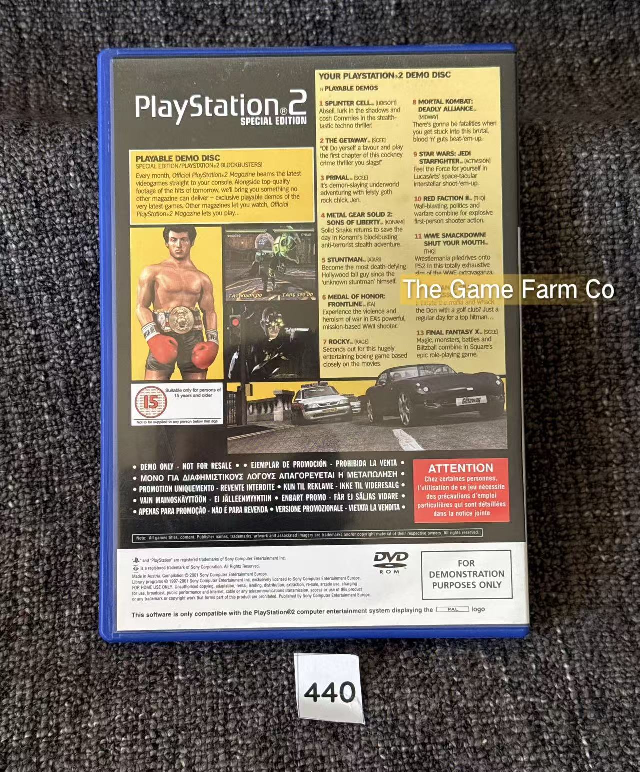Blockbuster Admit One PlayStation 2 Physical Game Case & Disc PAL Tested Used