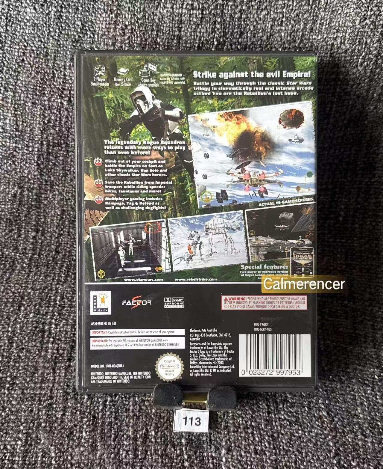 Star Wars Rebel Strike Rogue Squadron 3 Game - Nintendo Gamecube - Pal Version