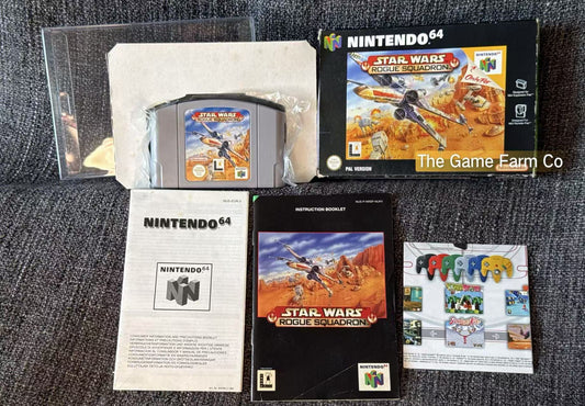 Star Wars Rouge Squadron Game Boxed - Nintendo 64 / N64 - Pal Version