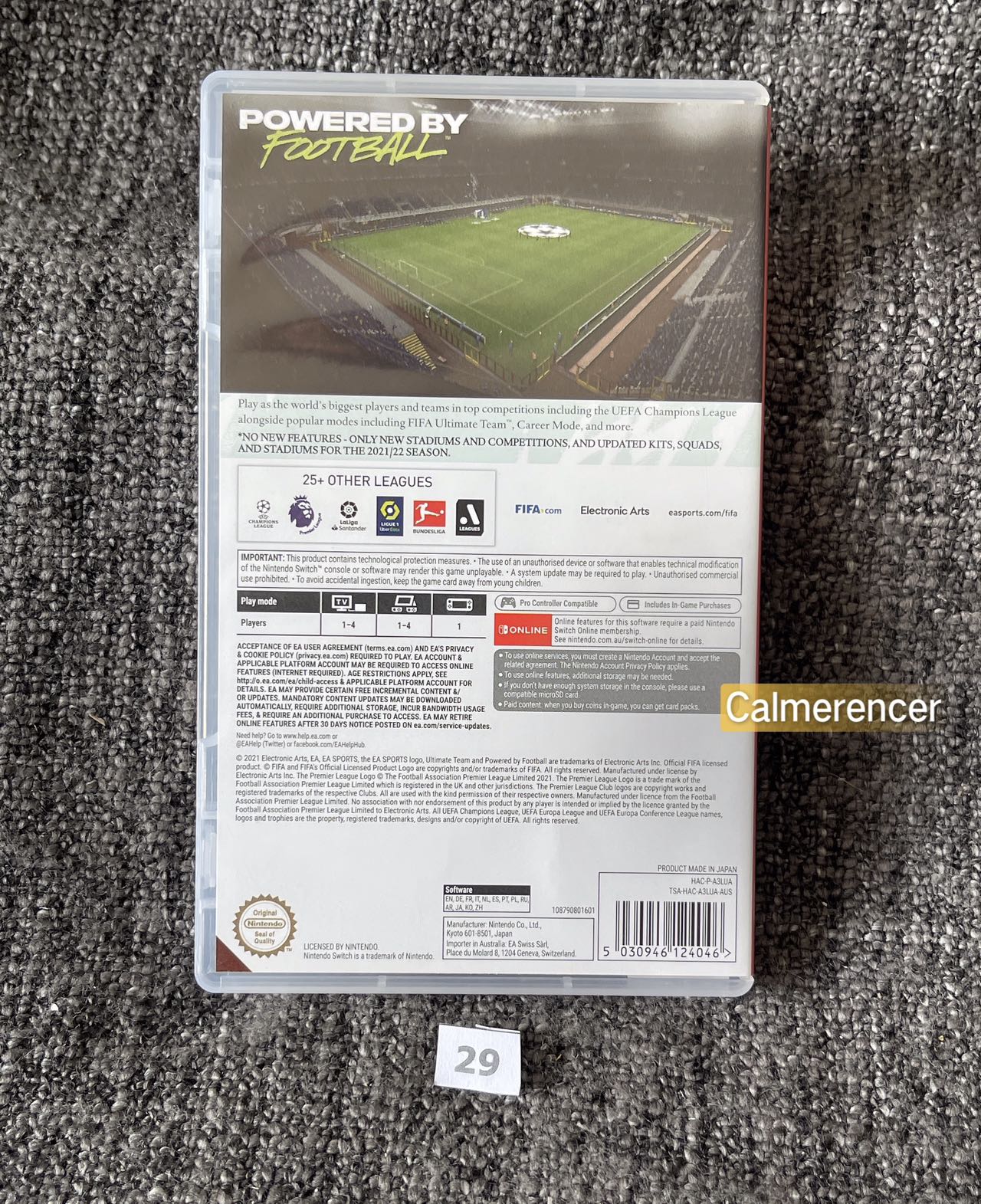 Fifa 22 Switch Game  - Nintendo