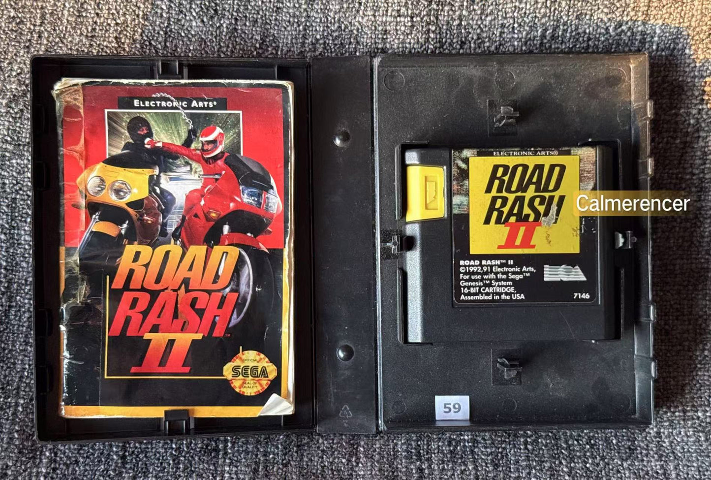 Road Rash 2 Game - Sega Master System /Genesis