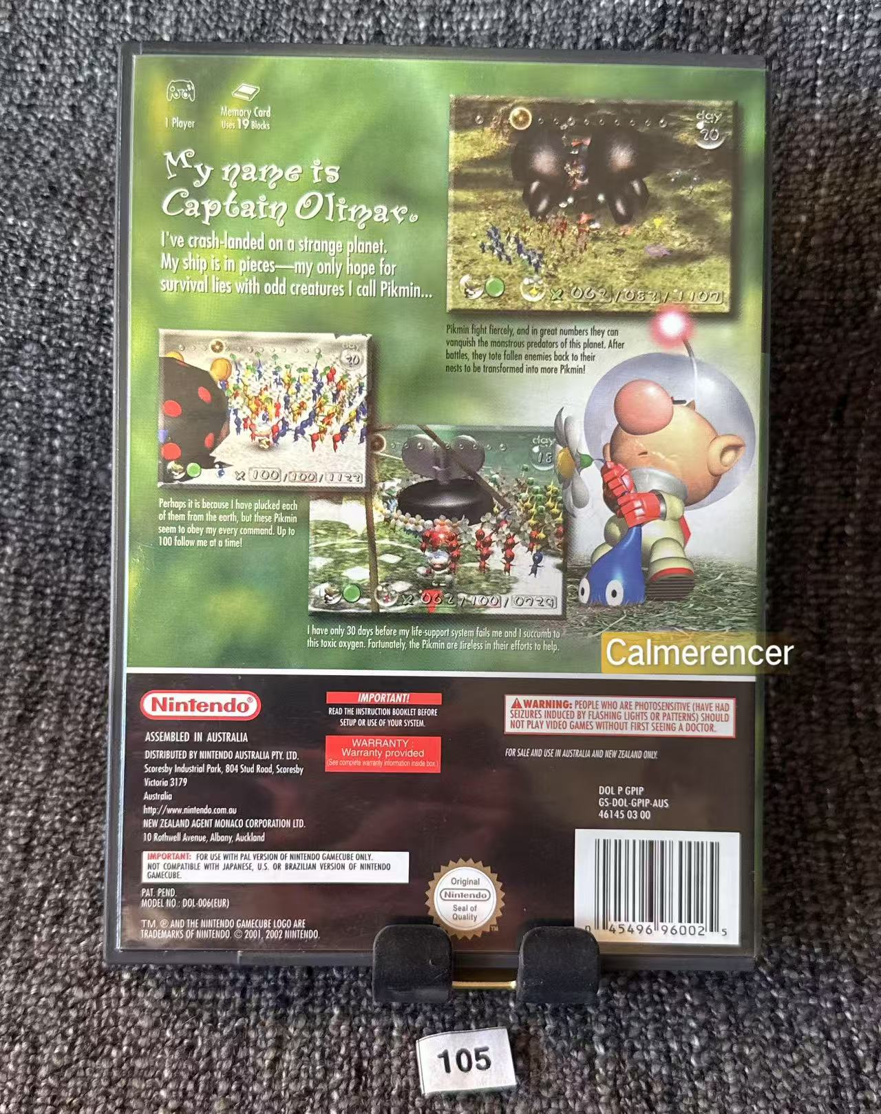 Pikmin Game - Nintendo Gamecube - Pal Version