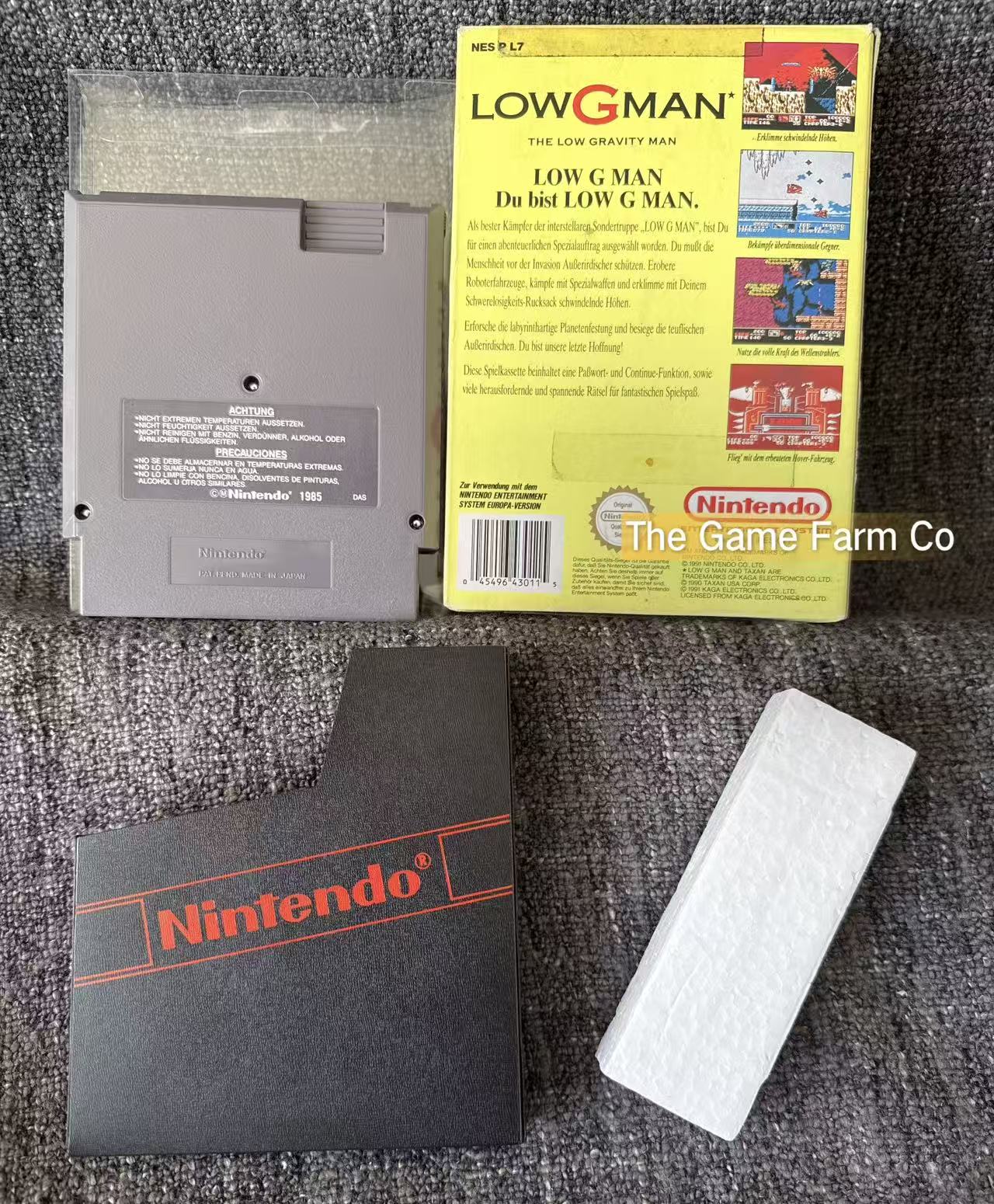 Low G Man Boxed Game - Nes - Nintendo / Entertainment System - Pal Version