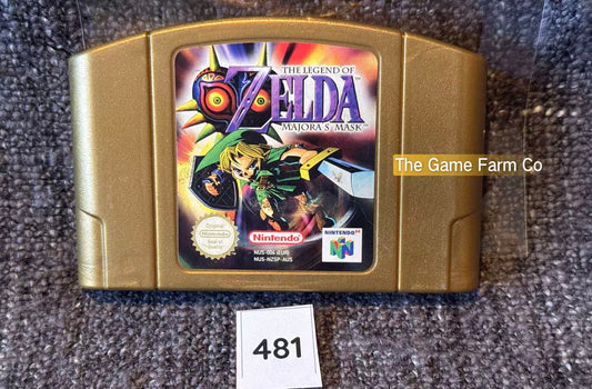 The Legend of Zelda: Majora's Mask (Nintendo 64 N64) Authentic PAL Loose Gold Game Cartridge Only