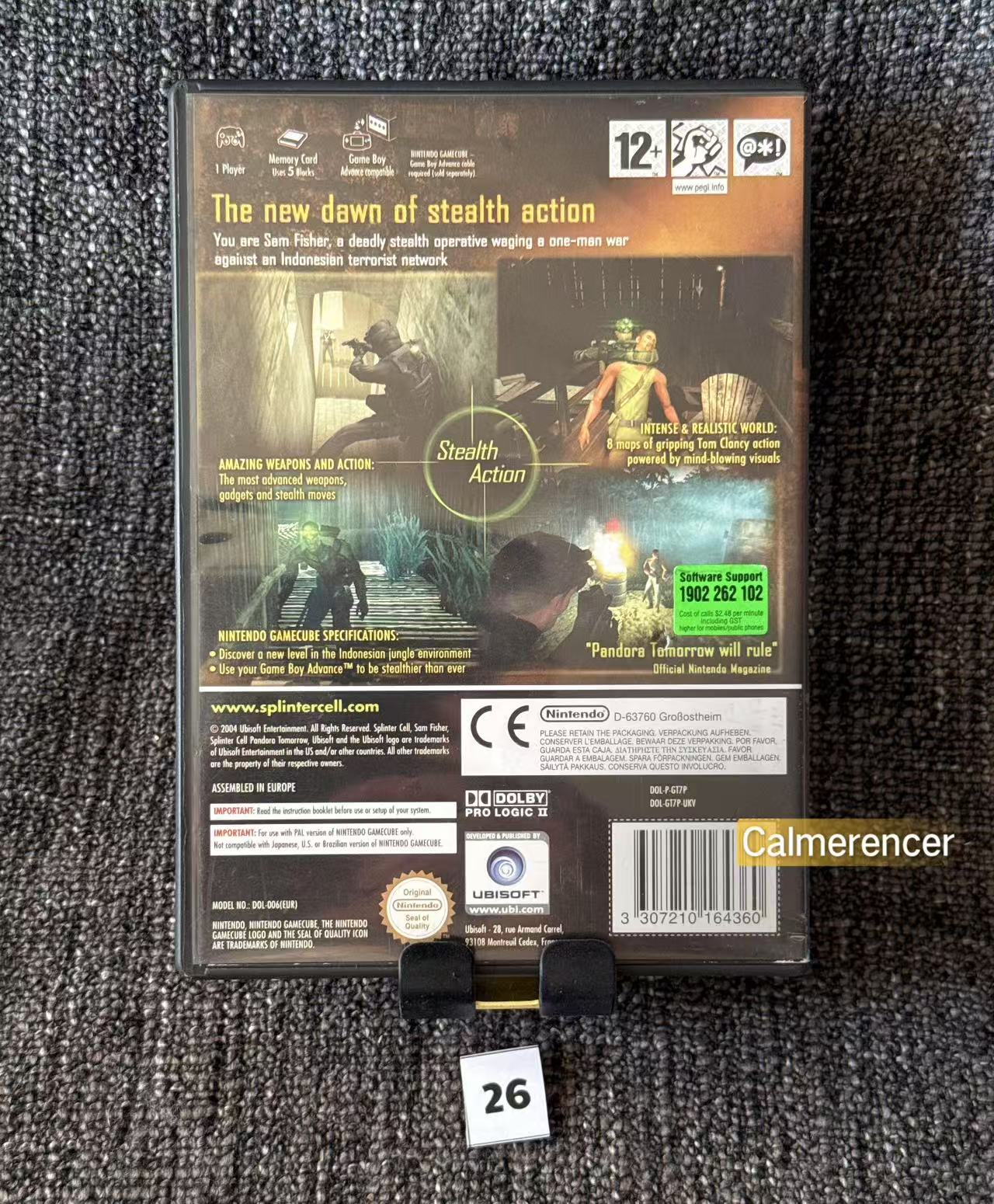 Splinter Cell Pandora Tomorrow Game - Nintendo Gamecube - Pal Version