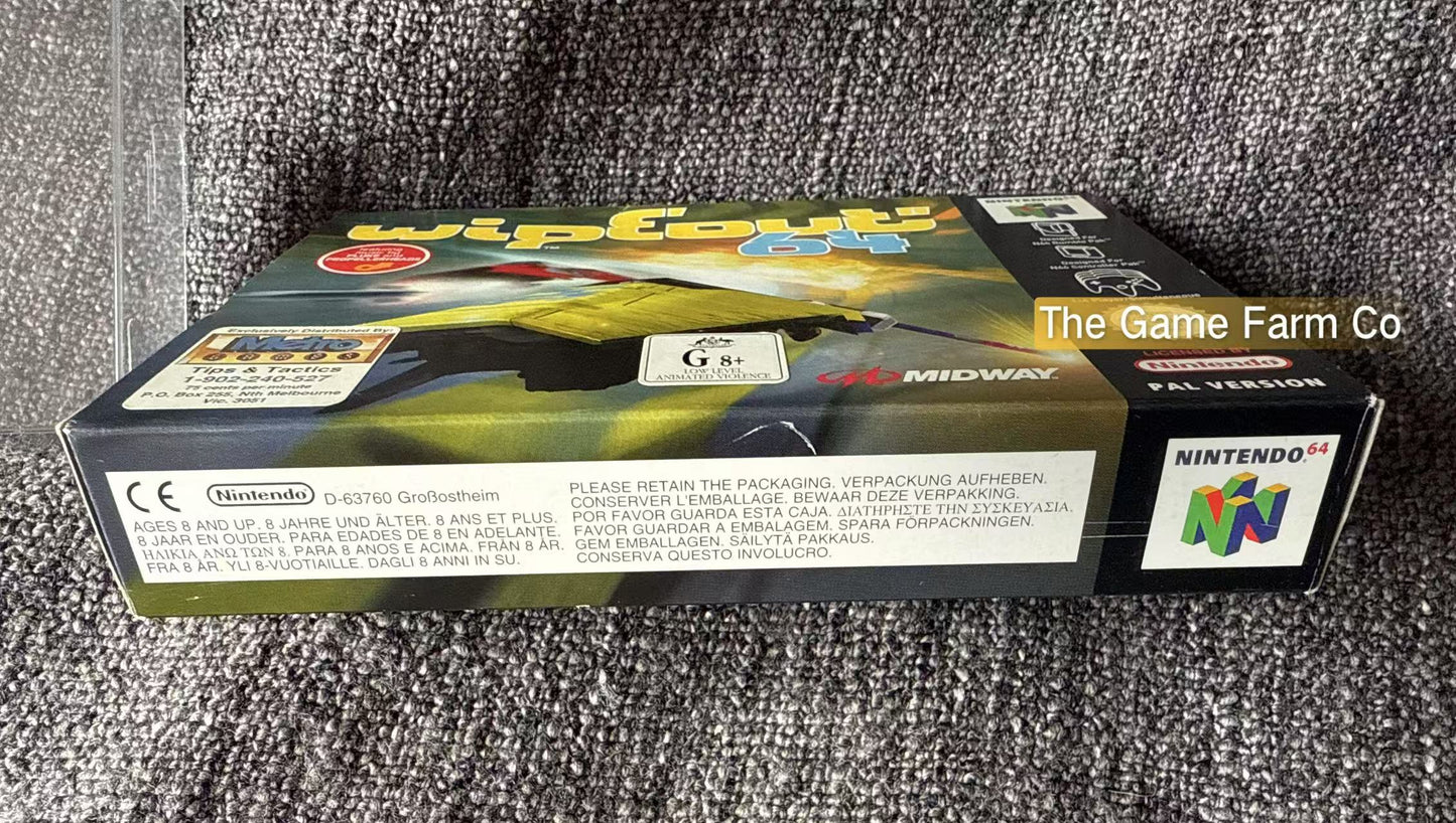 Wipeout 64 Game Boxed - Nintendo 64 / N64 - Pal Version