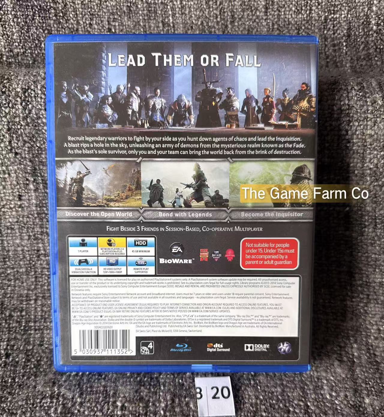 Dragon Age Inquisition Sony Playstation 4 (PS4) Game